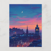 Overnachting in Edinburgh Schotland Reizen Briefkaart (Voorkant)
