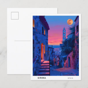 Overnachting in Girona Spanje Reizen Briefkaart