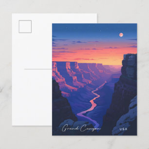 Overnachting in Grand Canyon USA Reizen Briefkaart