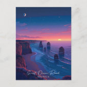 Overnachting in Great Ocean Road Australië Reizen Briefkaart (Voorkant)