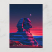 Overnachting in Great Sphinx Egypte Reizen Briefkaart (Voorkant)