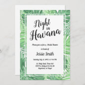 Overnachting in Havana Bruids Douche Uitnodiging H (Voorkant / Achterkant)