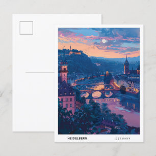 Overnachting in Heidelberg Duitsland Reizen Briefkaart