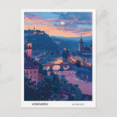 Overnachting in Heidelberg Duitsland Reizen Briefkaart (Voorkant)