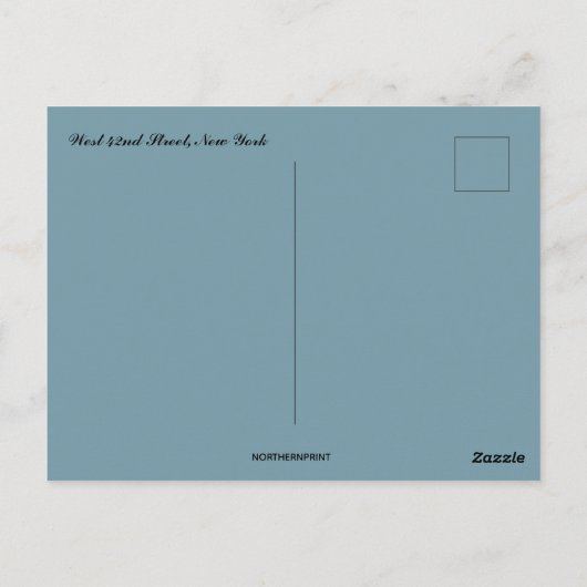 Overnachting in het New Yorkse Briefkaart (Achterkant)