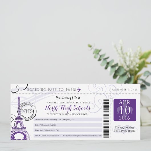 Overnachting in het schoolprogramma van Parijs Kaart (Staand voorkant)