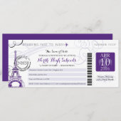 Overnachting in het schoolprogramma van Parijs Kaart (Voorkant / Achterkant)