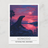 Overnachting in Komodo National Park Indonesia Rei Briefkaart (Voorkant)