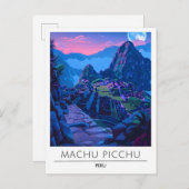 Overnachting in Machu Picchu Peru Reizen Briefkaart (Voorkant / Achterkant)