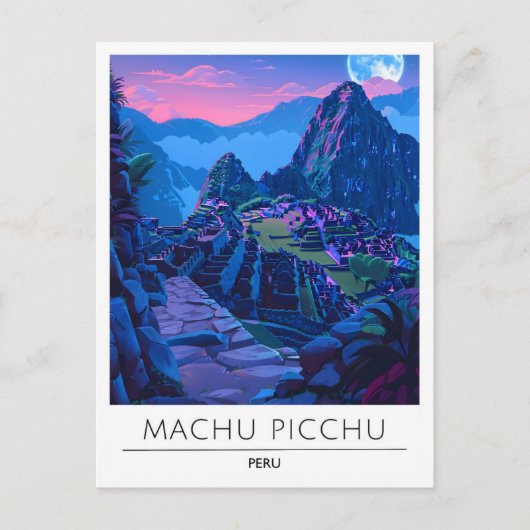 Overnachting in Machu Picchu Peru Reizen Briefkaart (Voorkant)