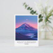 Overnachting in Mount Kilimanjaro Tanzania Briefkaart (Staand voorkant)