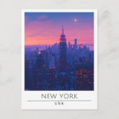 Overnachting in New York USA Reizen Briefkaart (Voorkant)