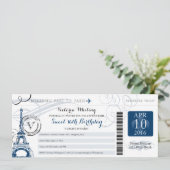 Overnachting in Parijs | Sweet 16 Verjaardag Kaart (Staand voorkant)