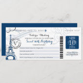 Overnachting in Parijs | Sweet 16 Verjaardag Kaart (Voorkant / Achterkant)