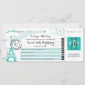 Overnachting in Parijs | Sweet 16 Verjaardag Kaart (Voorkant)