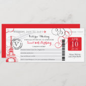 Overnachting in Parijs | Sweet 16 Verjaardag Kaart (Voorkant / Achterkant)