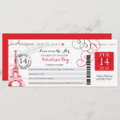 Overnachting in Parijs | Valentijnsdag Kaart (Voorkant / Achterkant)