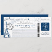 Overnachting in Paris School Senior Prom Kaart (Voorkant / Achterkant)