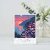 Overnachting in Positano Italië Reizen Briefkaart (Staand voorkant)