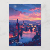Overnachting in Praag Tsjechië Reizen Briefkaart (Voorkant)
