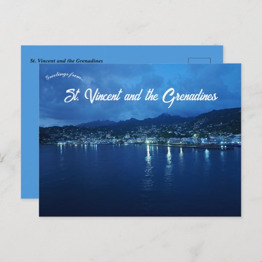 Overnachting in Saint Vincent en de Grenadines Briefkaart (Voorkant / Achterkant)