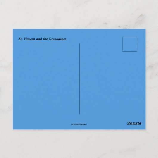 Overnachting in Saint Vincent en de Grenadines Briefkaart (Achterkant)