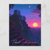 Overnachting in Tikal National Park Guatemala Reiz Briefkaart (Voorkant)