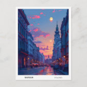 Overnachting in Warschau Polen Reizen Briefkaart (Voorkant)