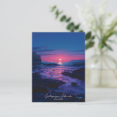 Overnachting op de Galapagos Eilanden Ecuador Vint Briefkaart (Staand voorkant)