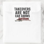Overnames zijn geen autoshows Stickers (Tas)