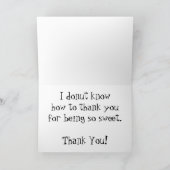 "Overnight Fry Cook" Dank u kaart (Binnen)