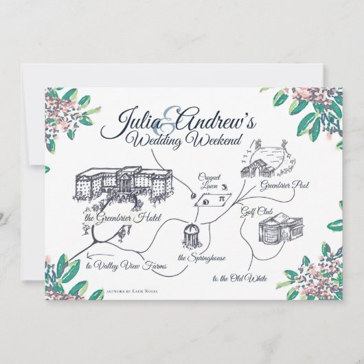 OVERNIGHT Welkomstschema voor Julia Kaart (Voorkant)