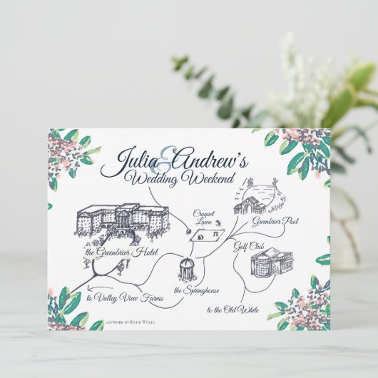 OVERNIGHT Welkomstschema voor Julia Kaart (Staand voorkant)