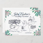 OVERNIGHT Welkomstschema voor Julia Kaart (Voorkant / Achterkant)