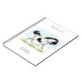 Overo Gypsy Personalized Horse Owner's Journal Notitieboek (Linkerzijde)