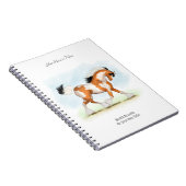 Overo Gypsy Personalized Horse Owner's Journal Notitieboek (Rechterzijde)