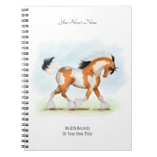 Overo Gypsy Personalized Horse Owner's Journal Notitieboek