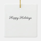 Overo Gypsy Vanner Horse Persoonlijke Kerstmis Ce Keramisch Ornament (Achterkant)