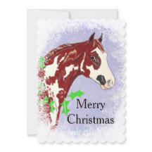Overo Paint Horse (Kerstmis)