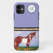 Overo Paint Horse (monogram) Case-Mate iPhone Case (Achterkant)