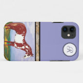 Overo Paint Horse (monogram) Case-Mate iPhone Case (Achterkant (horizontaal))