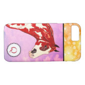 Overo Paint Paardenkop (gouden sterren) Case-Mate iPhone Case (Achterkant (Horizontaal))
