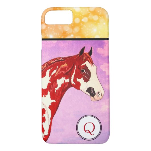 Overo Paint Paardenkop (gouden sterren) Case-Mate iPhone Case (Achterkant)