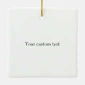 Overo Pinto Wild Horse Pony Gepersonaliseerde Kers Keramisch Ornament (Achterkant)