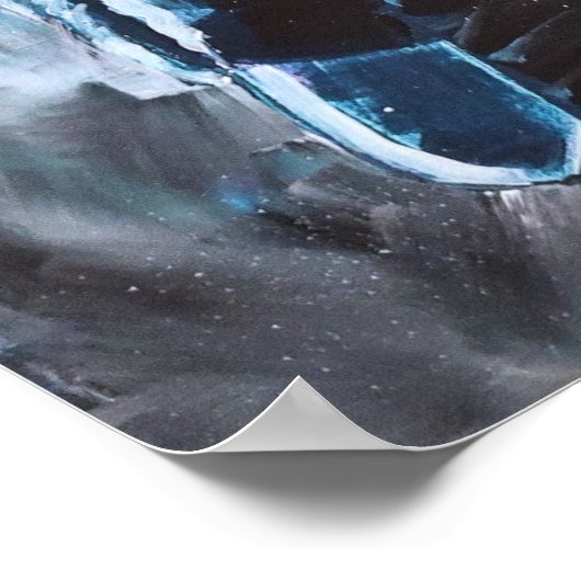 Overpeinzing - Acryl schilderij Poster (Hoek)