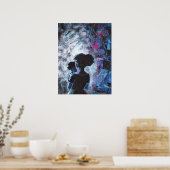 Overpeinzing - Acryl schilderij Poster (Keuken)