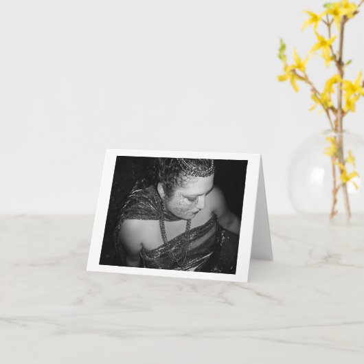 Overpeinzing Persephone; Notecard Kaart (Gele Bloem)