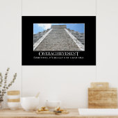 Overprestatie is echt een slecht idee [XL] Poster (Keuken)