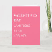 Overrated Sinds 496 AD Valentijnsdag Kaart (Voorkant)