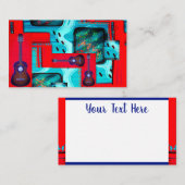 Overreach Abstracte muziek Visitekaartje (Voorkant / Achterkant)